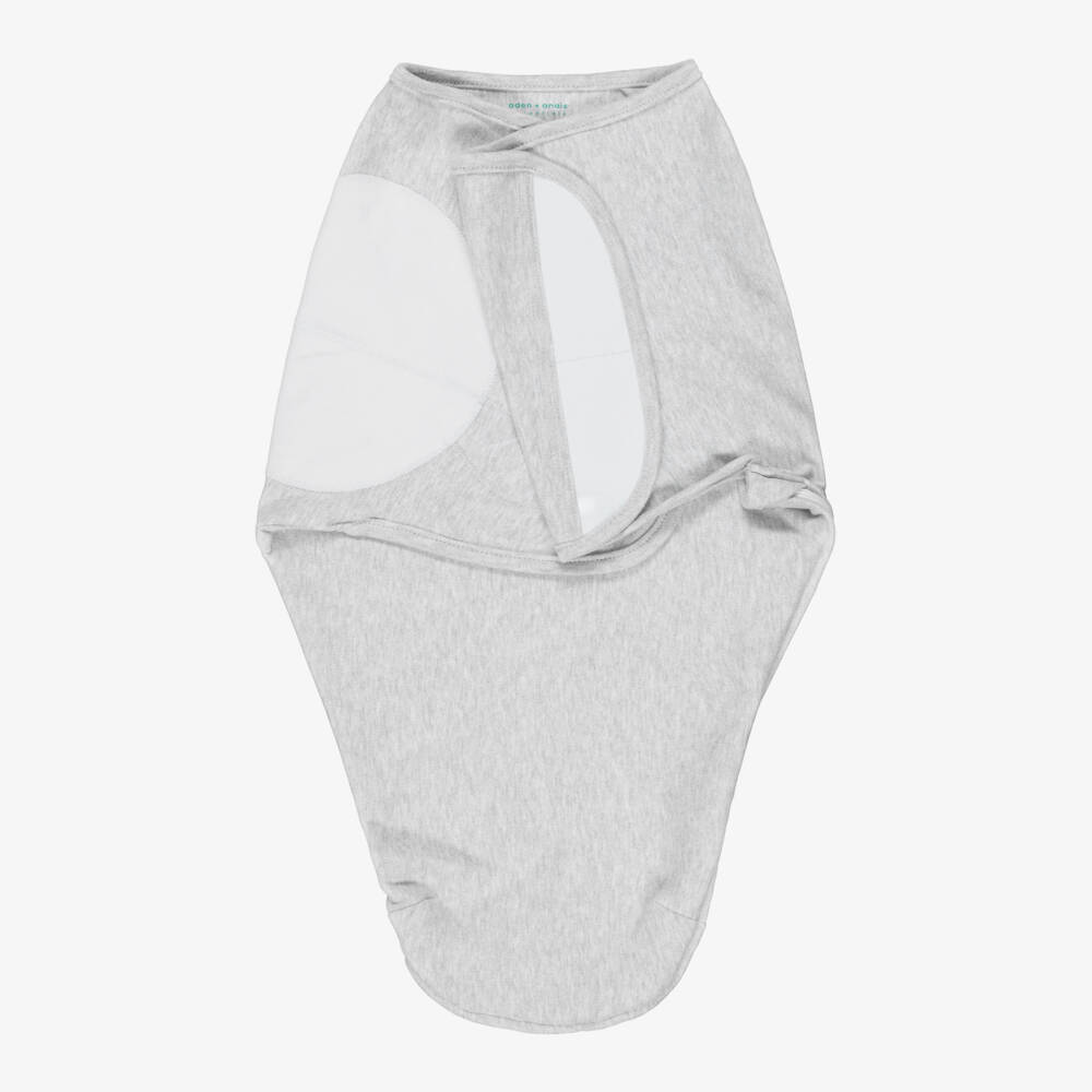 aden + anais-White & Grey Cotton Toile Wrap Swaddles (3 Pack) | Childrensalon