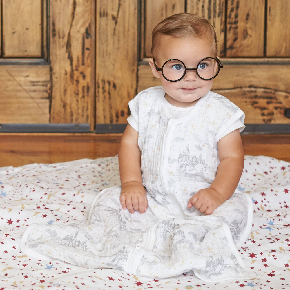 aden + anais-Белый спальник для малышей Гарри Поттер | Childrensalon