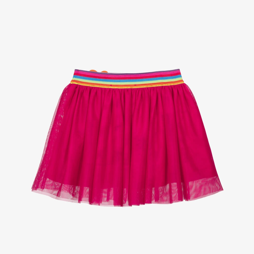 Agatha Ruiz de la Prada-Fuchsia Pink Tulle Skirt for Girls | Childrensalon