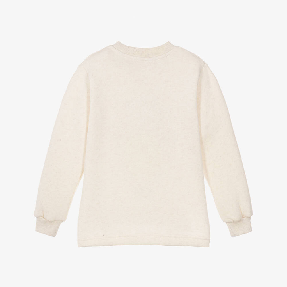 Agatha Ruiz de la Prada-Girls Cream Marl Hedgehog Sweatshirt | Childrensalon