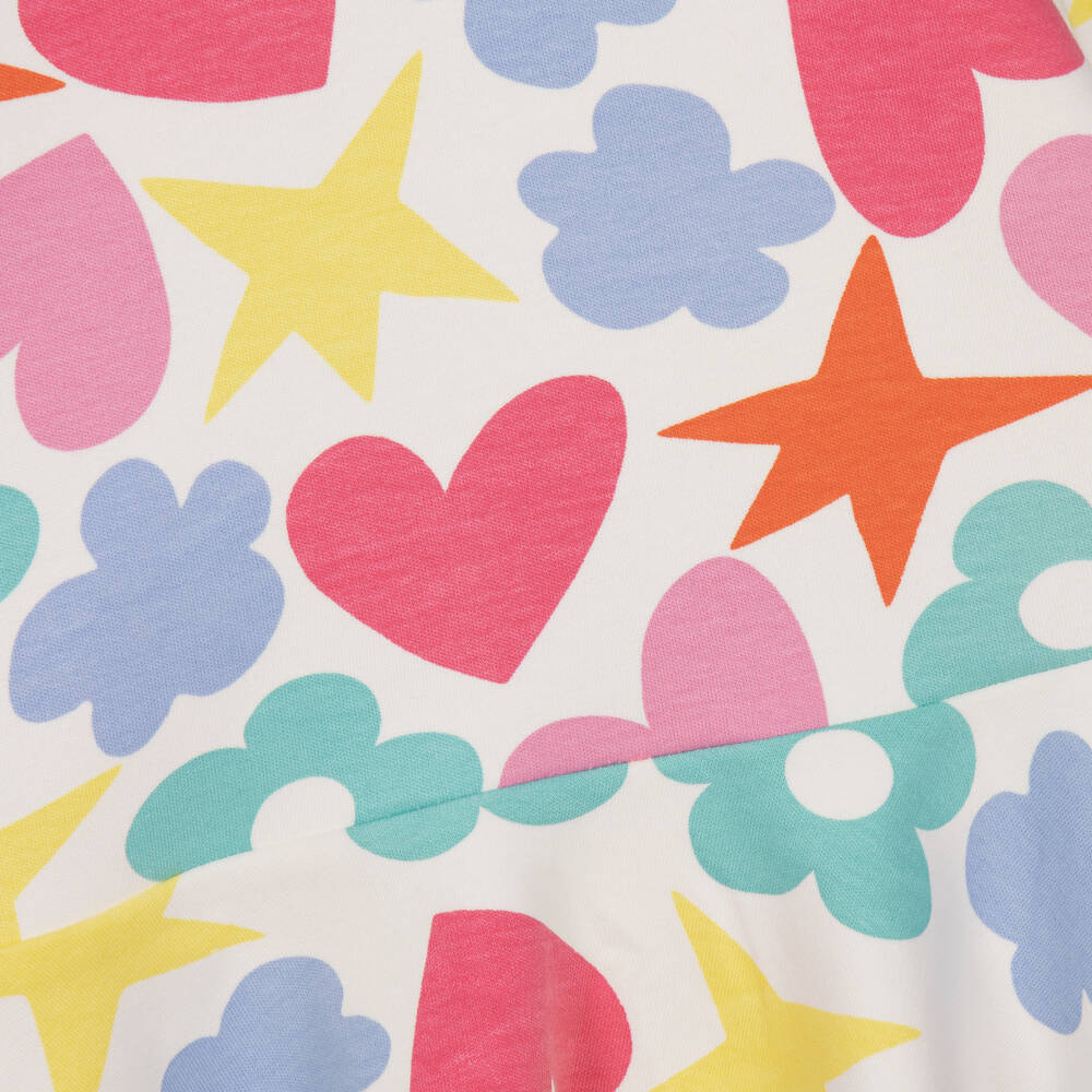 Agatha Ruiz de la Prada-Girls Patterned Dress Set with Stripy Tights | Childrensalon