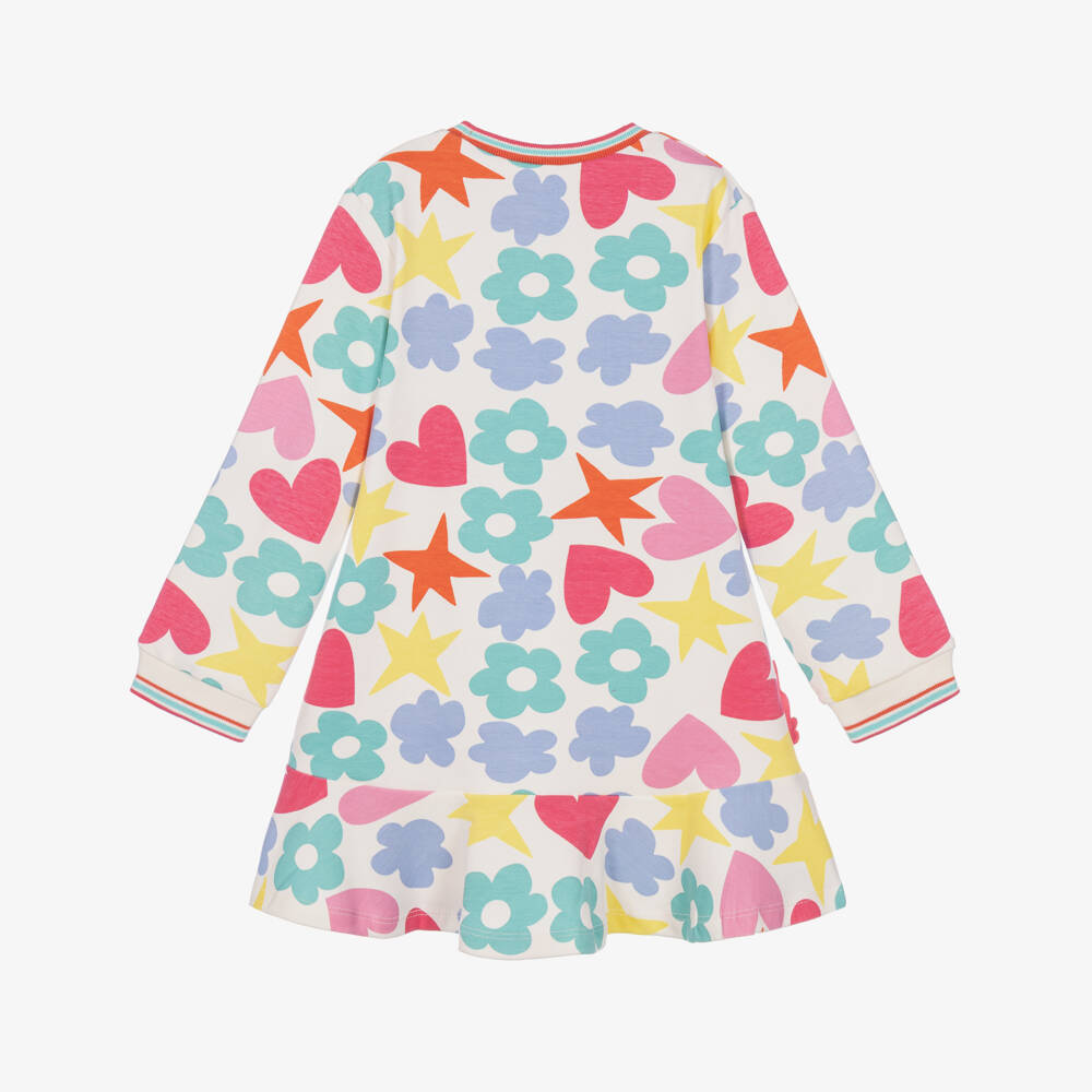 Agatha Ruiz de la Prada-Girls Patterned Dress Set with Stripy Tights | Childrensalon