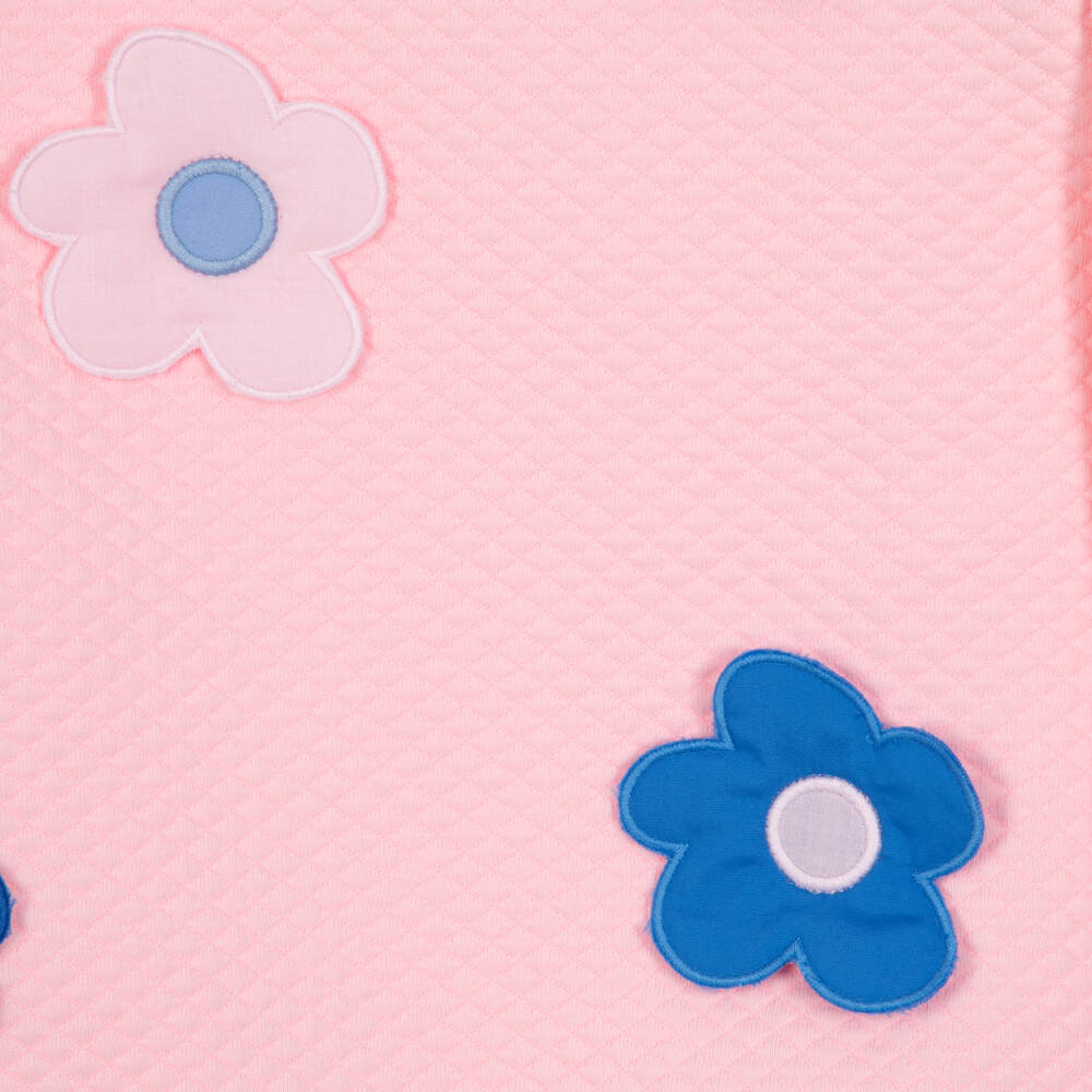 Agatha Ruiz de la Prada-Girls Pink & Blue Flower Print Leggings Set | Childrensalon