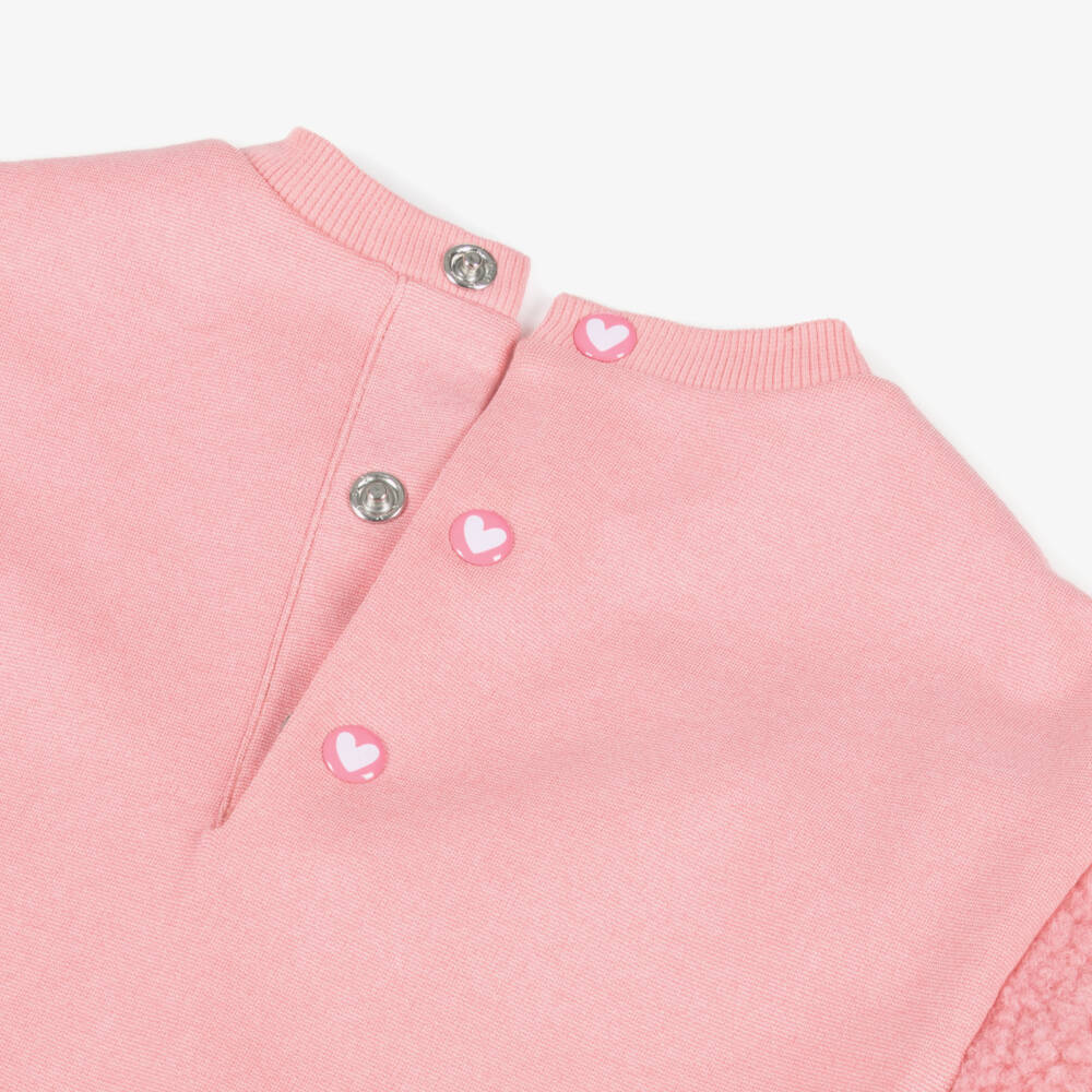 Agatha Ruiz de la Prada-Girls Pink Floral Jersey & Fleece Leggings Set | Childrensalon