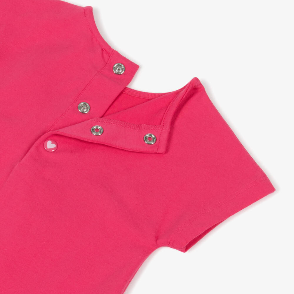 Agatha Ruiz de la Prada-Girls Pink & Pastel Striped Cotton Leggings Set | Childrensalon