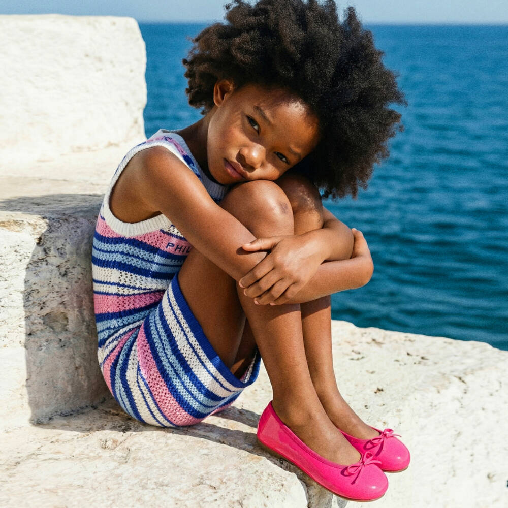 Age of Innocence-Балетки розовые из лакированной кожи для девочек | Childrensalon