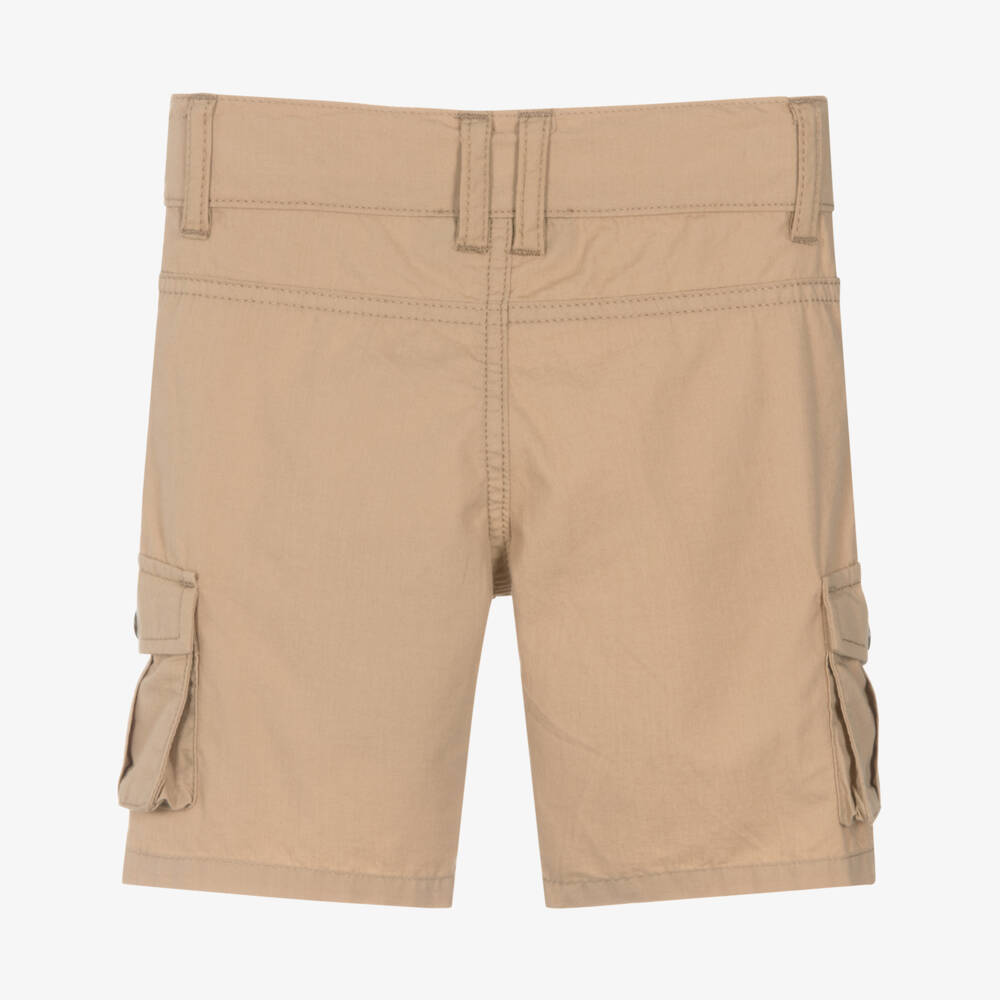 AIGNER-Baby Boys Beige Cotton Cargo Shorts | Childrensalon