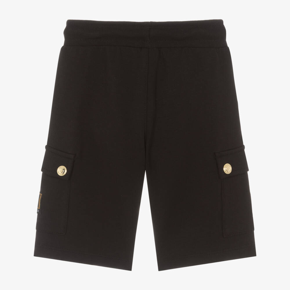 AIGNER-Baby Boys Black Cotton Jersey Cargo Shorts | Childrensalon