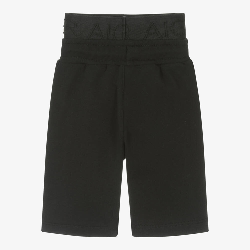 AIGNER-Baby Boys Black Cotton Shorts | Childrensalon