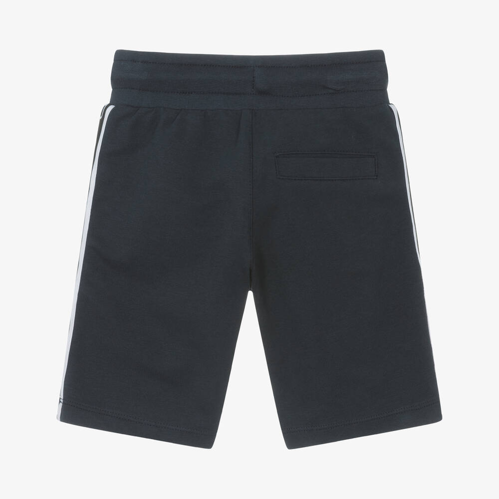 AIGNER-Baby Boys Navy Blue Cotton Shorts | Childrensalon