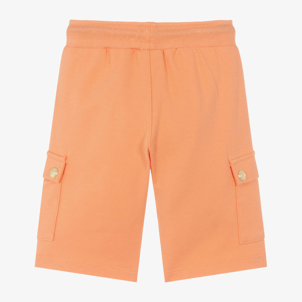 AIGNER-Baby Boys Orange Cotton Jersey Cargo Shorts | Childrensalon