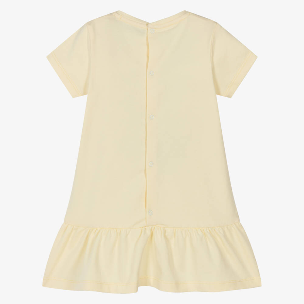 AIGNER-Baby Girls Pale Yellow Crossbody Bag Print Dress | Childrensalon