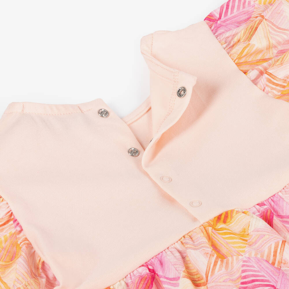 AIGNER-Baby Girls Pink Cotton Handbag Dress | Childrensalon