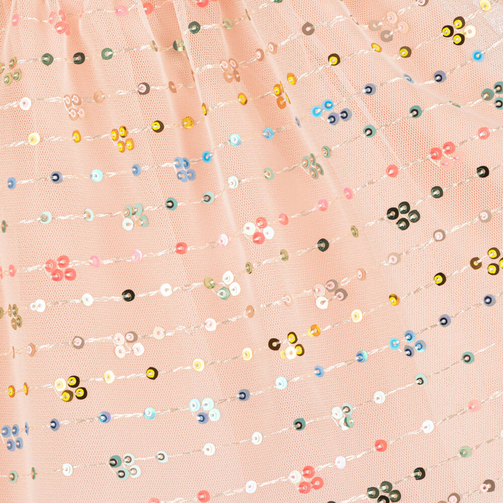 AIGNER-Baby Girls Pink Cotton & Tulle Short Sleeve Dress | Childrensalon