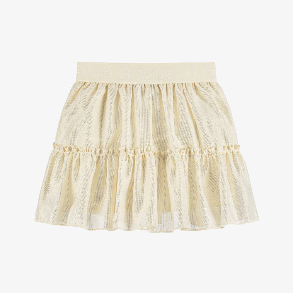 AIGNER-Baby Girls Shimmery Gold Skirt | Childrensalon