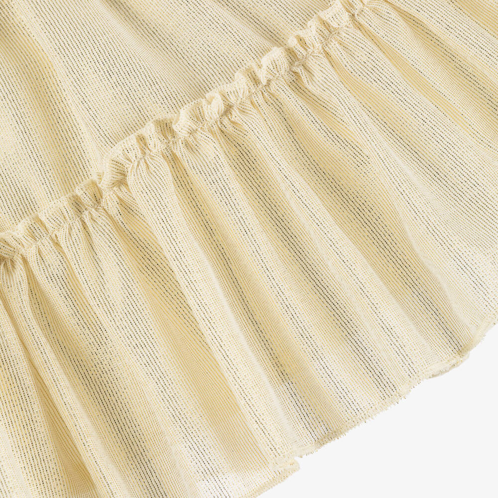 AIGNER-تنورة لون ذهبي لامع للبنات الرضع | Childrensalon