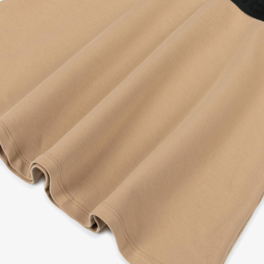 AIGNER-Girls Ivory & Beige Cotton Polo Dress | Childrensalon