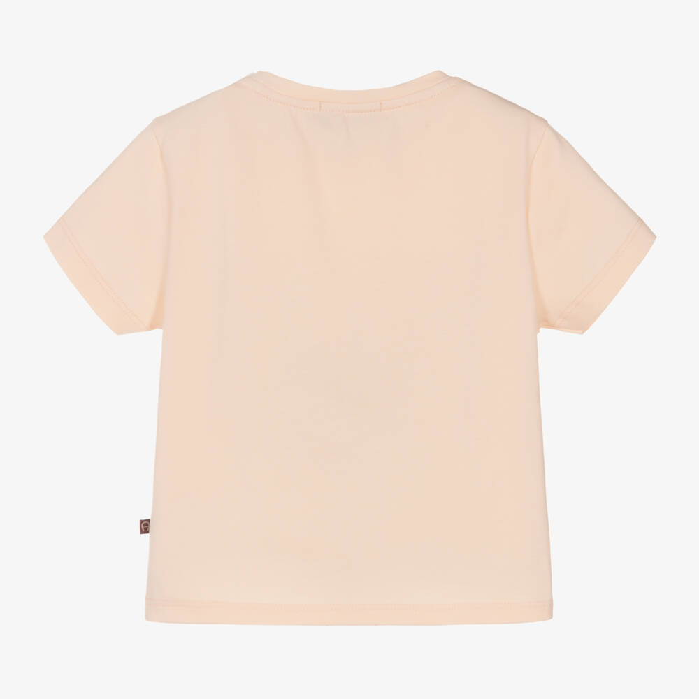 AIGNER-Girls Orange Cotton Butterfly T-Shirt | Childrensalon