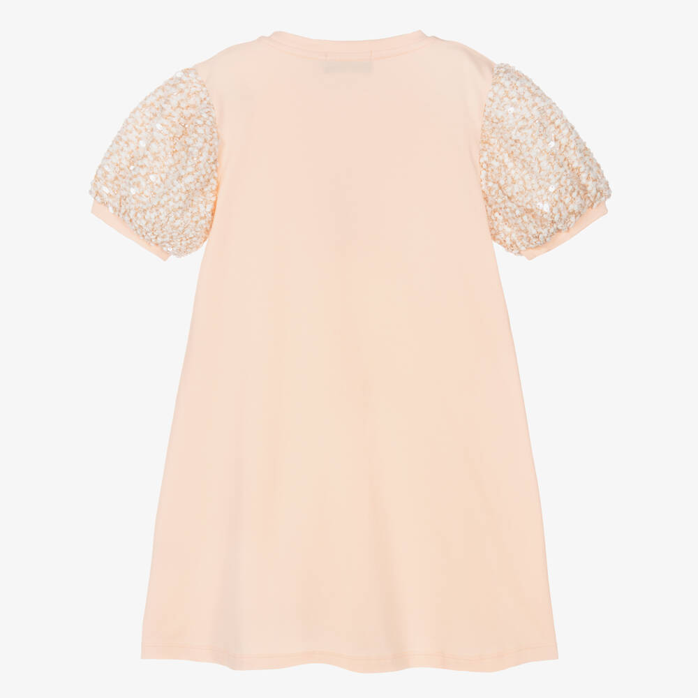 AIGNER-Платье оранжевое с принтом сумки из хлопка для девочек | Childrensalon