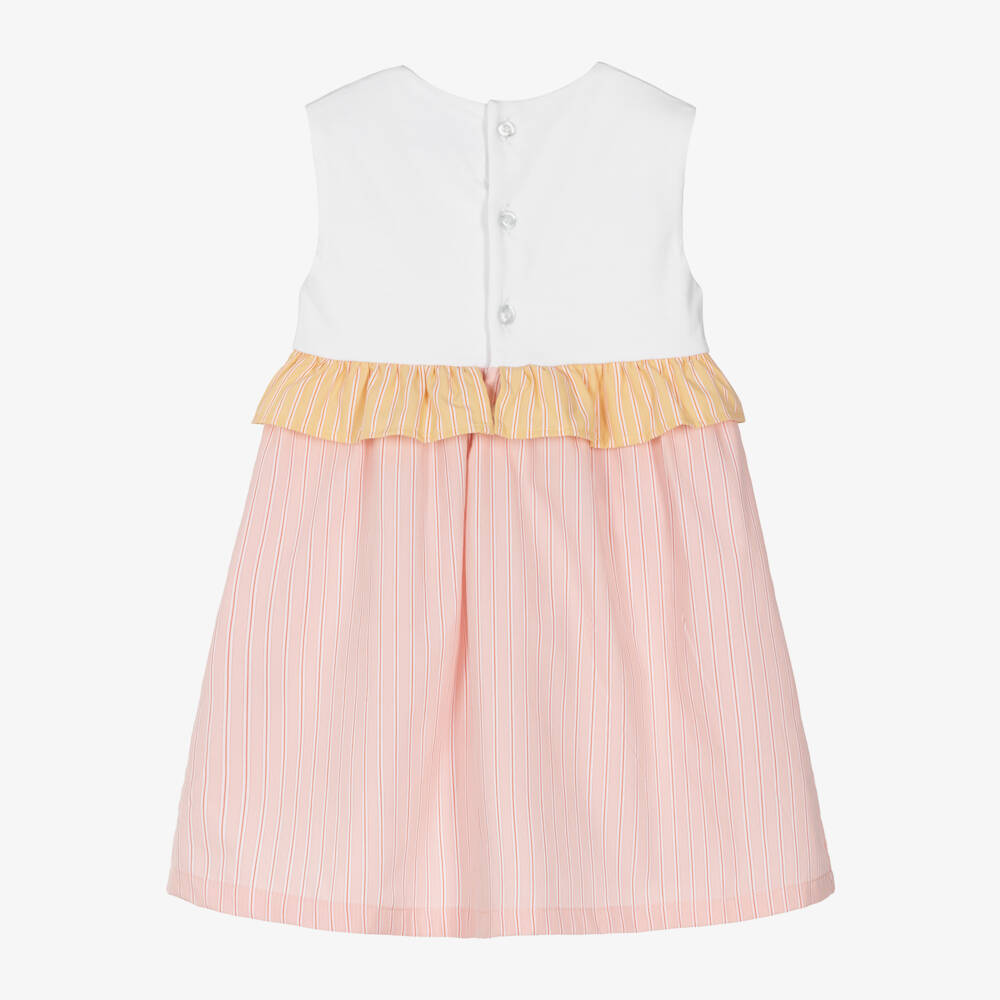 AIGNER-Girls Pink Cotton Handbag Dress | Childrensalon