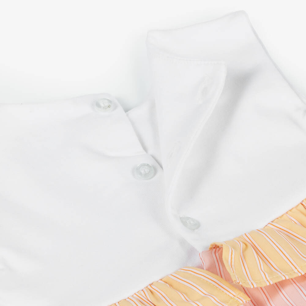 AIGNER-Girls Pink Cotton Handbag Dress | Childrensalon