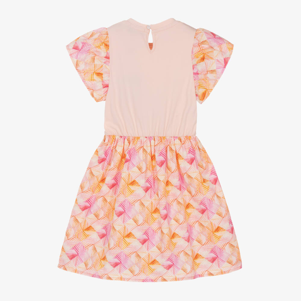 AIGNER-Girls Pink Cotton Handbag Dress | Childrensalon