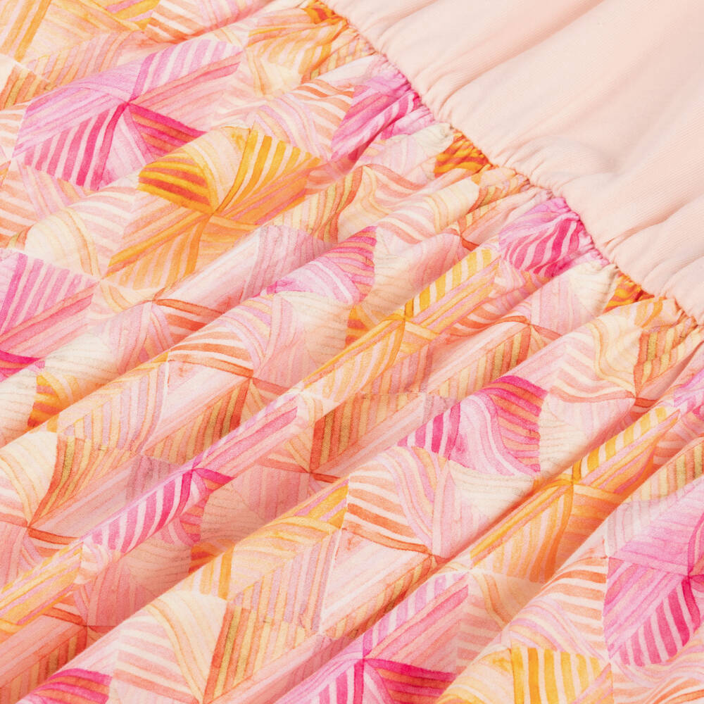 AIGNER-Girls Pink Cotton Handbag Dress | Childrensalon