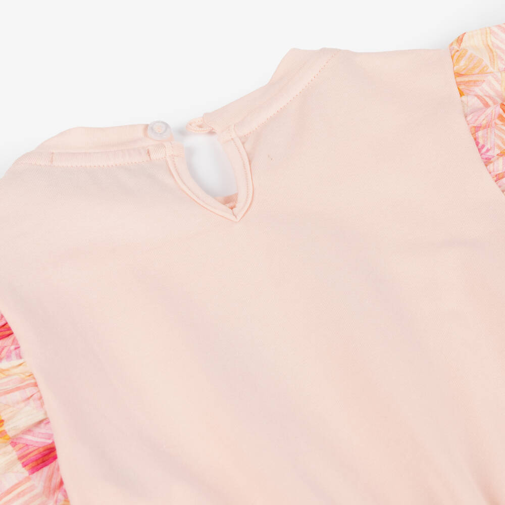 AIGNER-Girls Pink Cotton Handbag Dress | Childrensalon