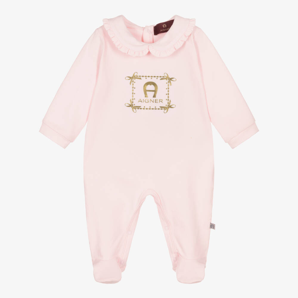 AIGNER-أفارول بيبي غرو قطن بيما لون زهري للبنات | Childrensalon