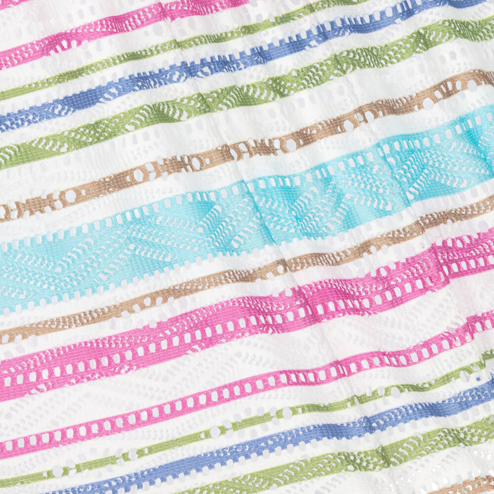 AIGNER-Girls Pink Striped Dress | Childrensalon