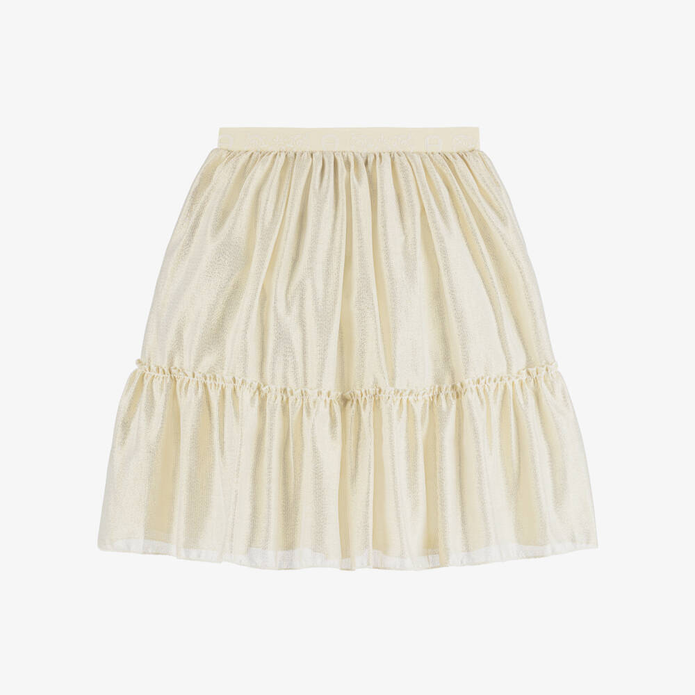 AIGNER-Girls Shimmery Gold Skirt | Childrensalon