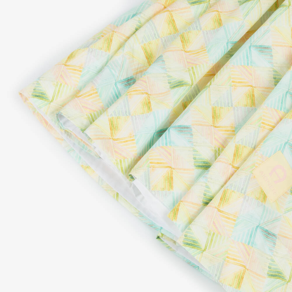 AIGNER-Girls Yellow Pastel Print Skirt | Childrensalon
