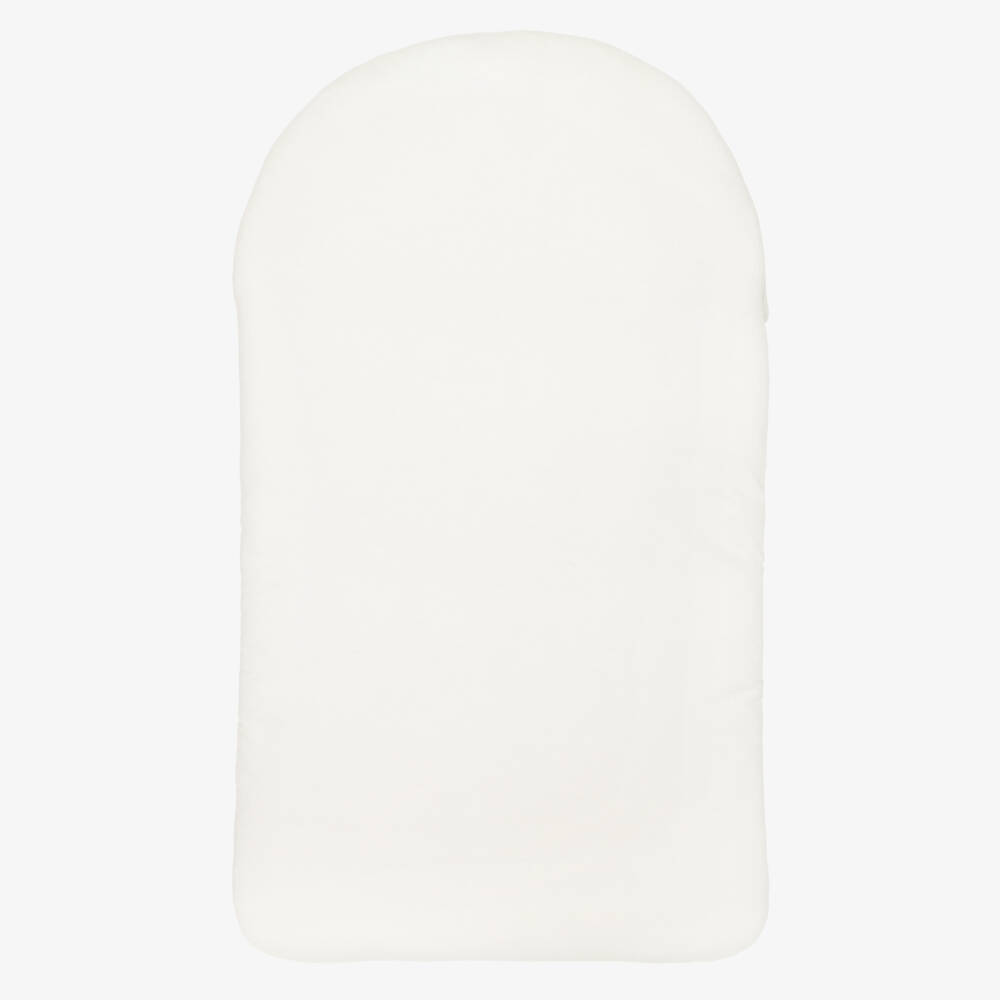 AIGNER-Ivory & Gold Logo Pima Cotton Nest (73cm) | Childrensalon