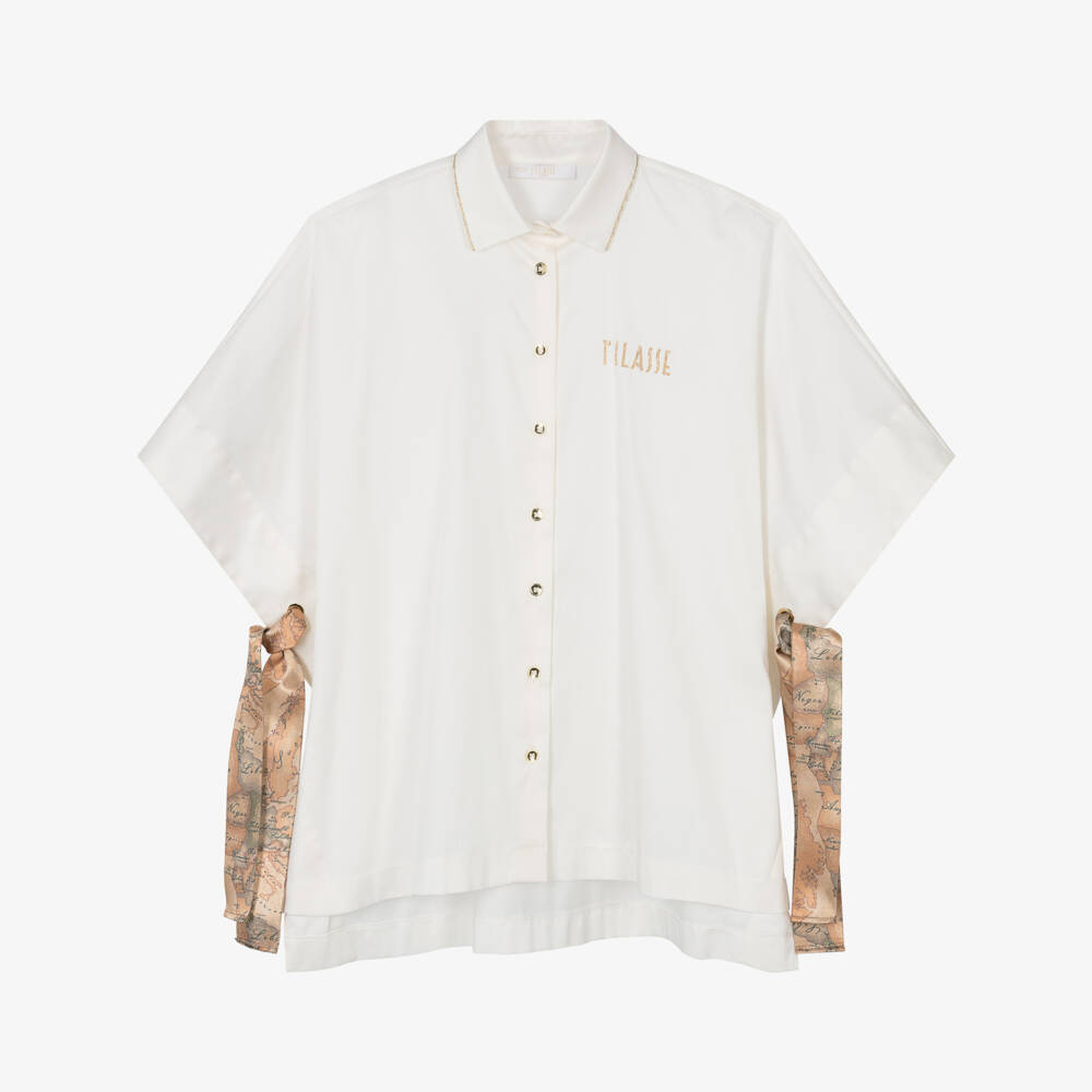 childrens ivory dress shirts Boys' Ivory Cotton Blend Dress Shirt and Tie Set (Color 19) SPRING NOTION