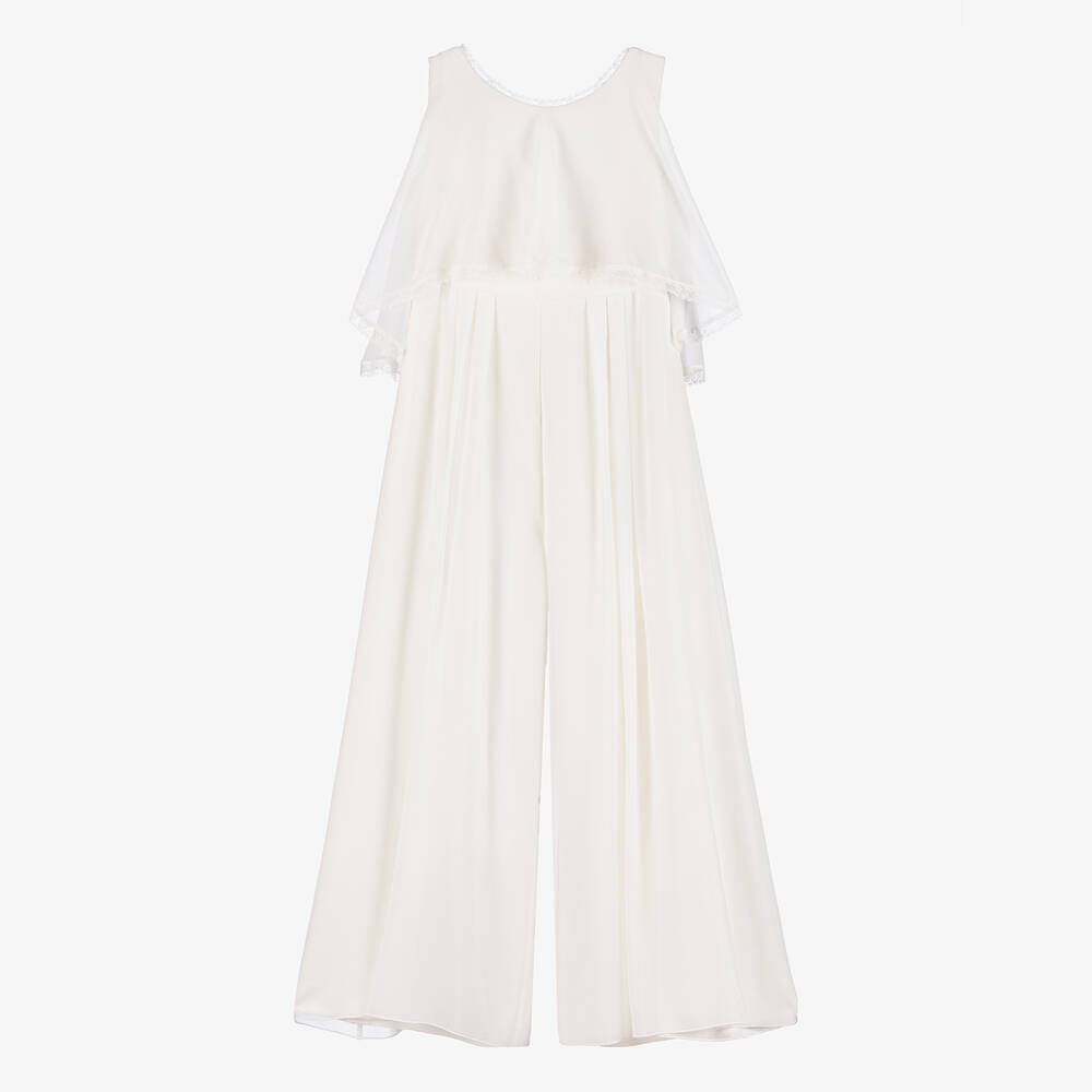 Amaya-جمبسوت شيفون لون عاجي للبنات | Childrensalon
