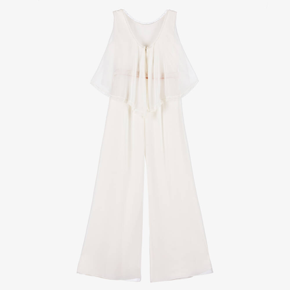 Amaya-جمبسوت شيفون لون عاجي للبنات | Childrensalon