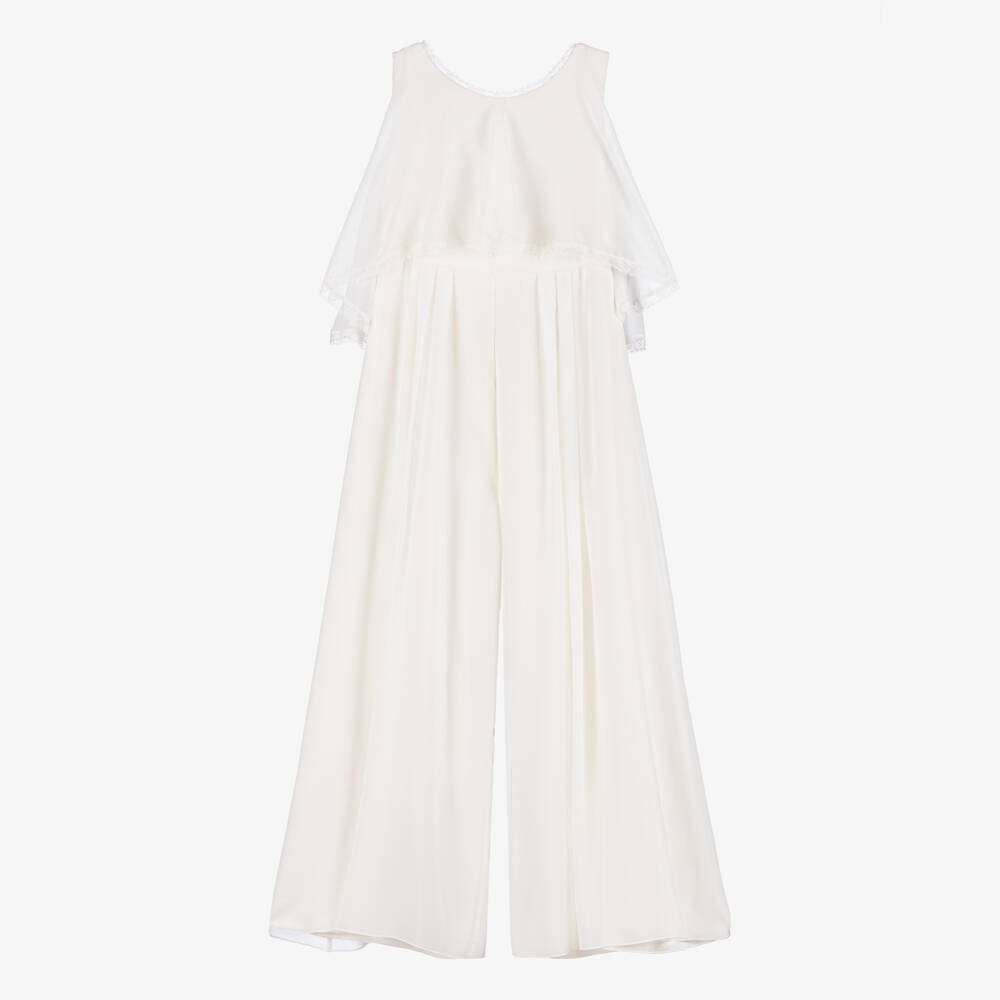 Amaya-جمبسوت شيفون لون عاجي للبنات | Childrensalon