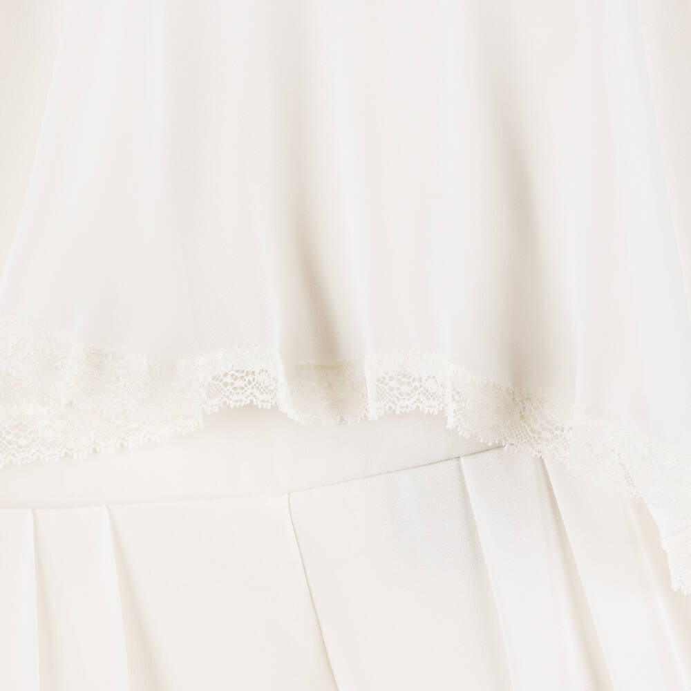 Amaya-جمبسوت شيفون لون عاجي للبنات | Childrensalon