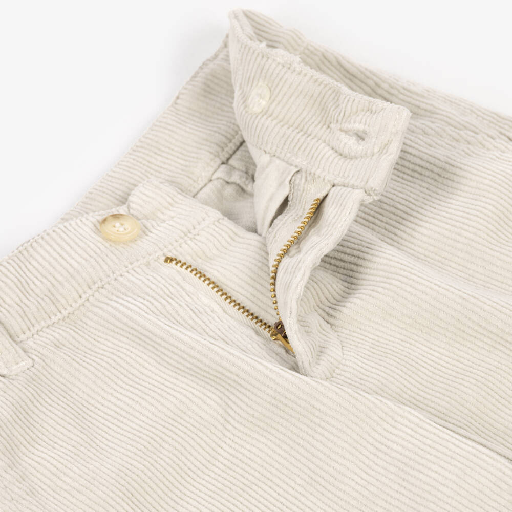 Ancar-Boys Blue & Pale Beige Corduroy Trouser Set | Childrensalon