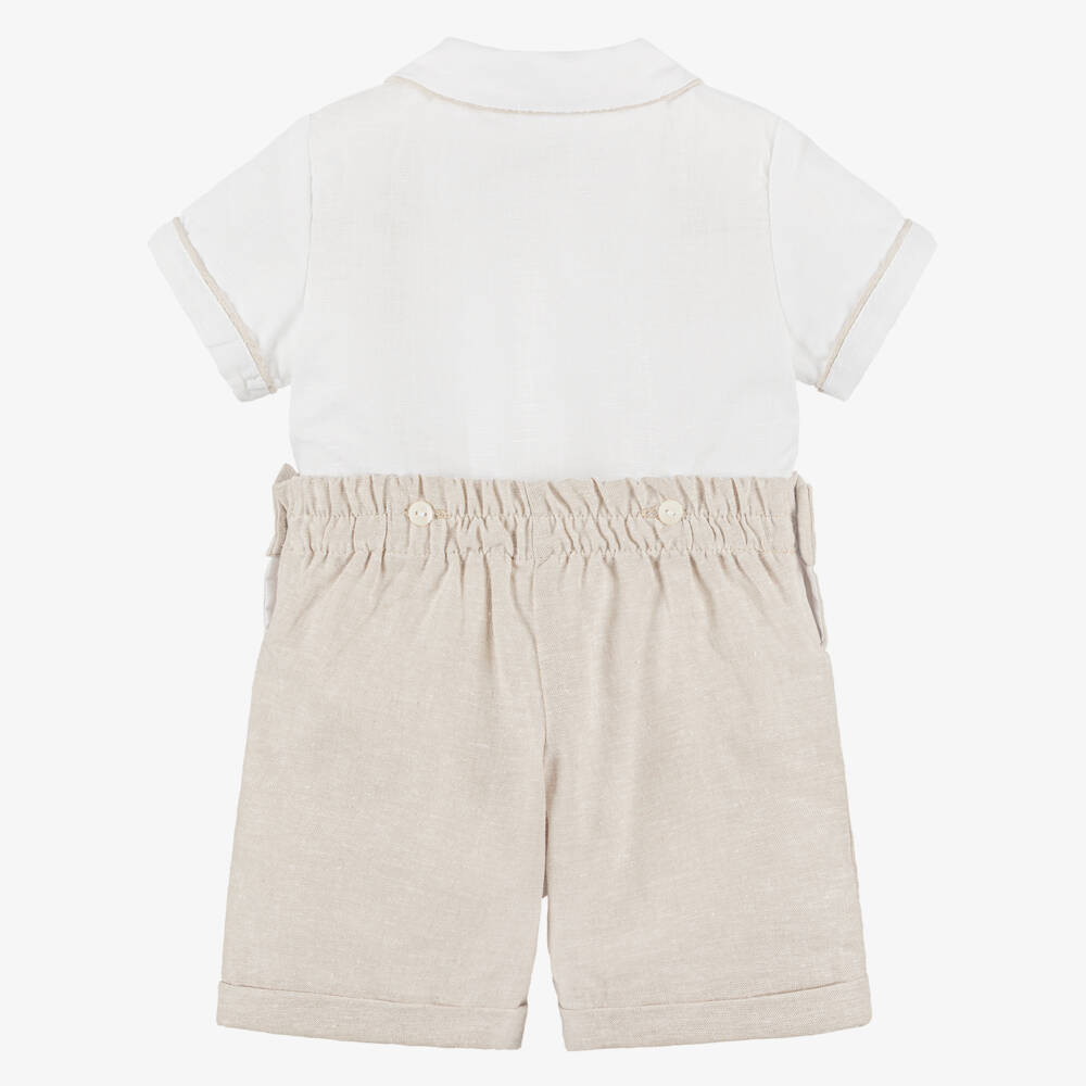 Ancar-بدلة رسمية لون عاجي وبيج للأولاد | Childrensalon