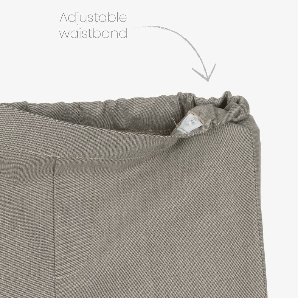 Andreeatex-Boys Aqua Green & Grey Suit | Childrensalon