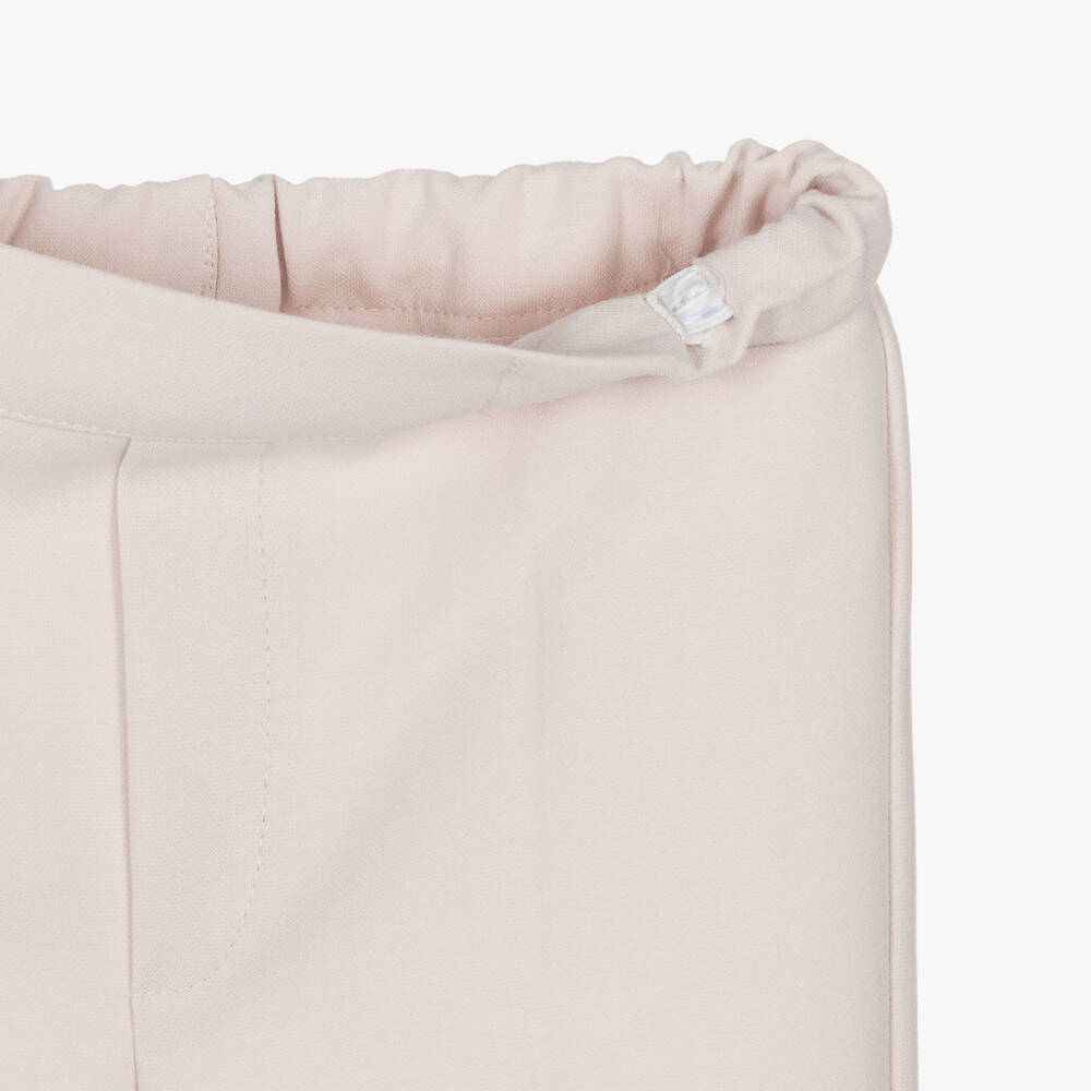 Andreeatex-Boys Beige Jersey Suit | Childrensalon