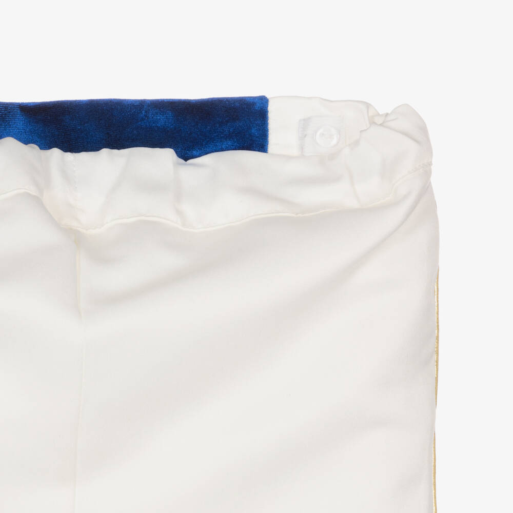 Andreeatex-Boys Royal Blue Velvet Suit | Childrensalon