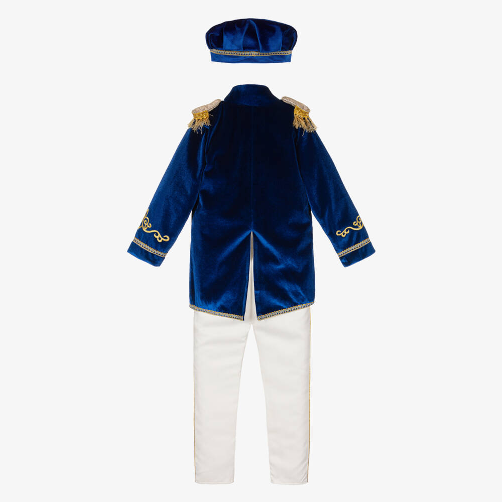 Andreeatex-Boys Royal Blue Velvet Suit | Childrensalon