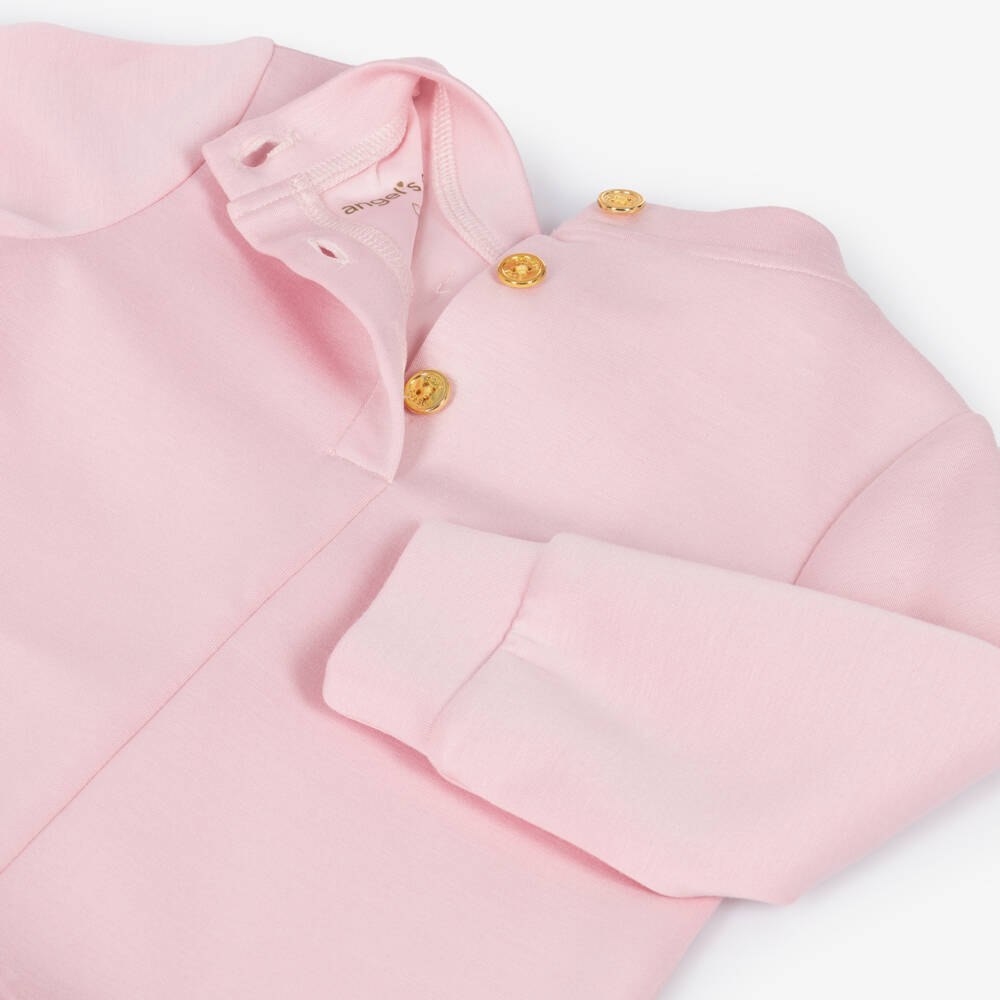 Angel's Face-Baby Girls Pink Patricia Dress with Tulle Ruffle Hem | Childrensalon