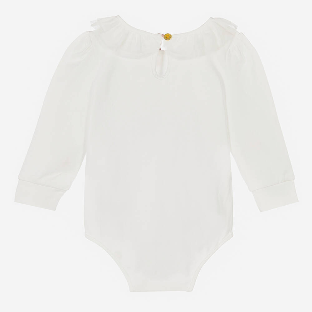 Angel's Face-Baby Girls White Bodysuit | Childrensalon