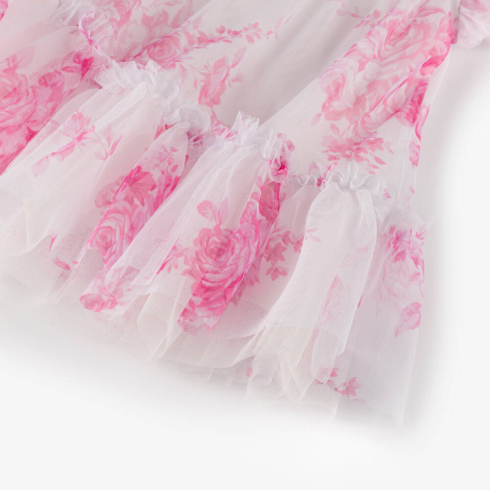 Angel's Face-Baby Girls White Floral Dress | Childrensalon