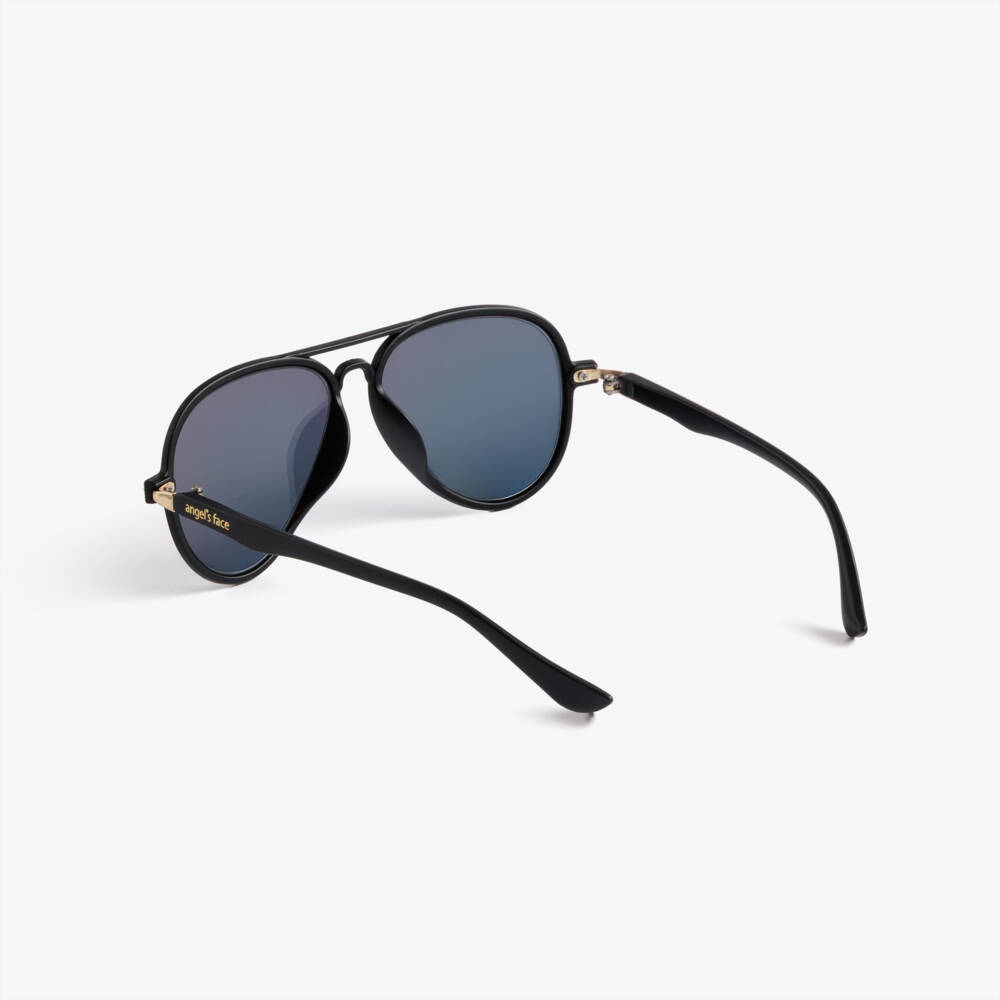 Angel's Face-Girls Black Aviator Sunglasses (UV400) | Childrensalon