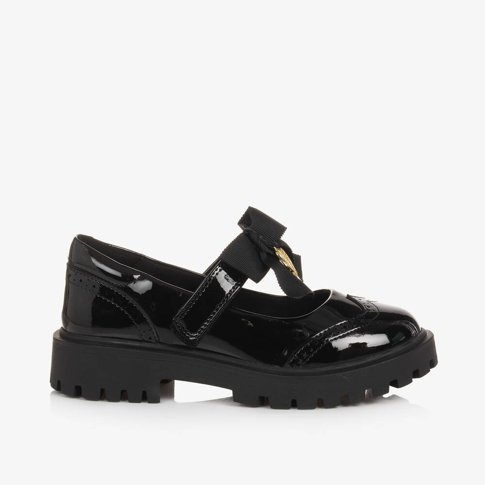 Angel's Face-Girls Black Faux Patent Leather Shoes | Childrensalon