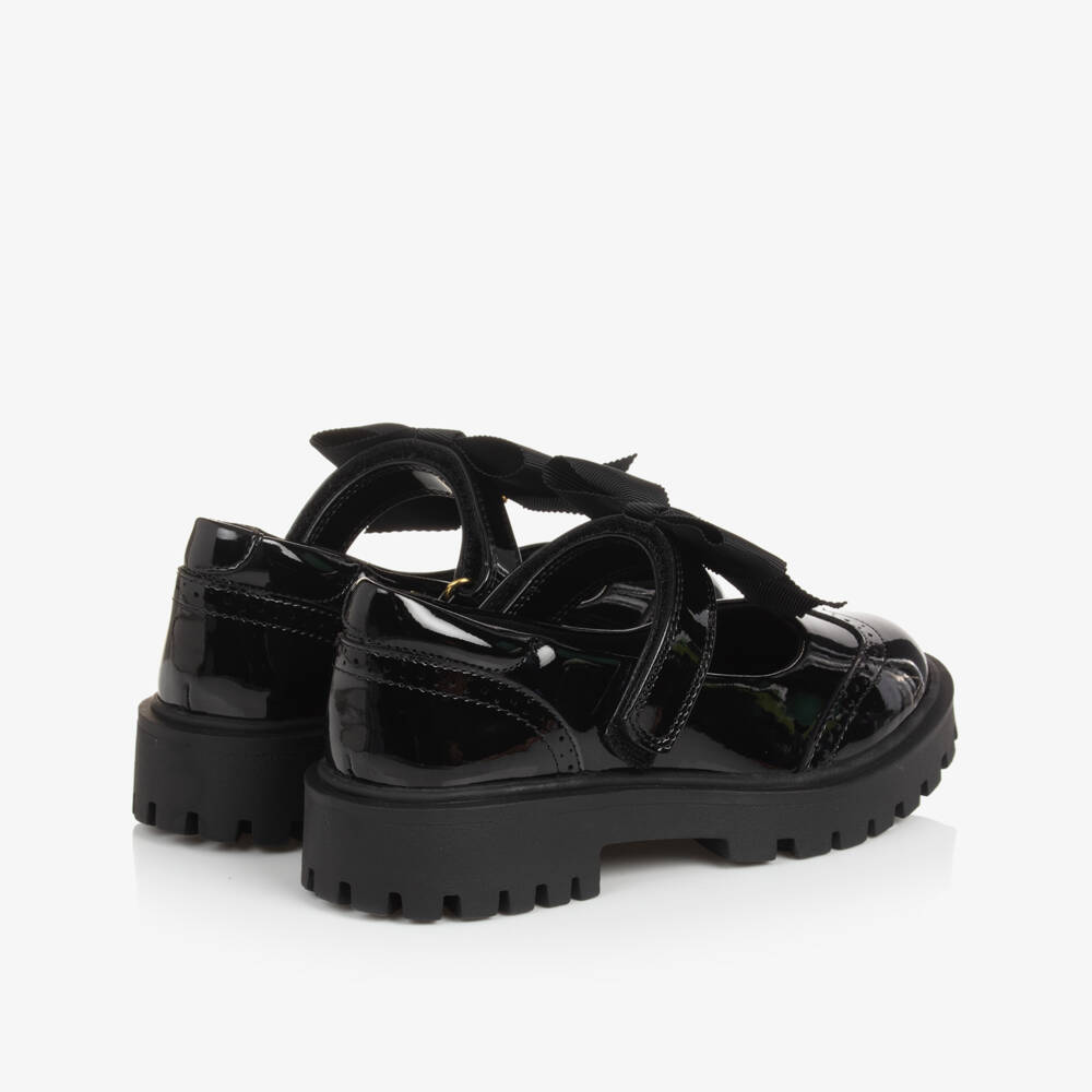 Angel's Face-Girls Black Faux Patent Leather Shoes | Childrensalon